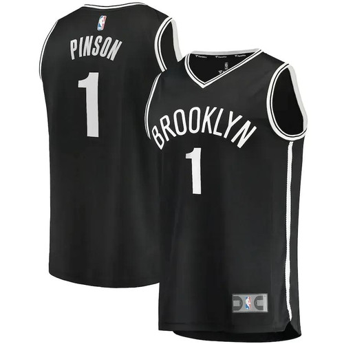 Theo Pinson Brooklyn Nets Fast Break Player Jersey - Icon Edition - Black