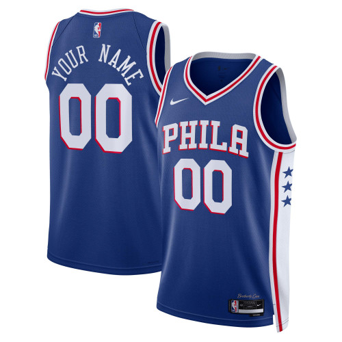 Philadelphia 76ers Nike Replica Replica Replica Unisex 2022/23 Swingman Custom Jersey Royal - Icon Edition