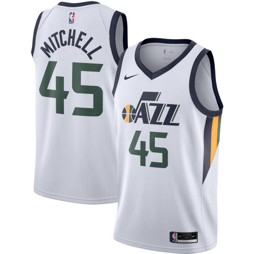 Donovan Mitchell Utah Jazz Nike Replica Replica Replica 2020/21 Swingman Jersey - White - Association Edition