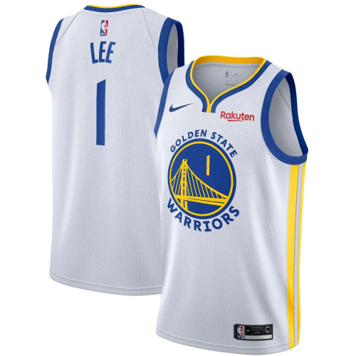 Men'S Nike Damion Lee White Golden State Warriors 2020/21 Swingman Badge Jersey – Association Edition