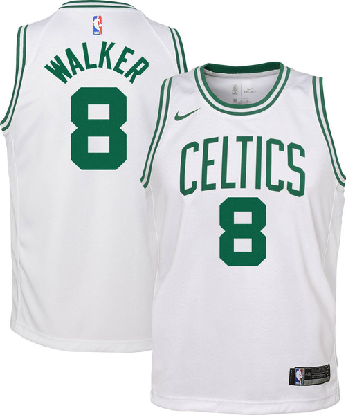 Nike Youth Boston Celtics Kemba Walker #8 White Dri-Fit Swingman Jersey