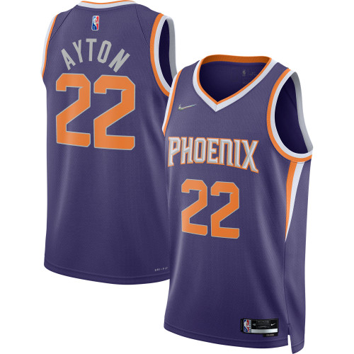 Deandre Ayton Phoenix Suns Nike Replica Replica Replica 2021/22 Diamond Swingman Jersey - Icon Edition - Purple