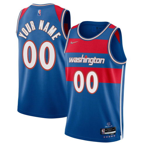 Washington Wizards Nike Replica Replica Replica 2021/22 Swingman Custom Jersey - City Edition - Royal