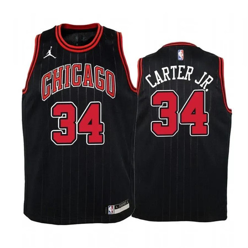 Wendell Carter Jr. Chicago Bulls Black Statet Nba Jersey Jumpman