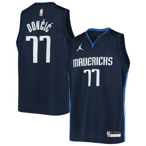 Luka Doncic Dallas Mavericks Jordan Brand  2020/21 Swingman Player Jersey - Statement Edition - Navy