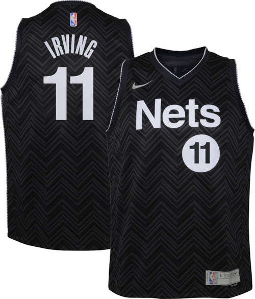 Nike Youth Brooklyn Nets 2021 Earned Edition Kyrie Irving Dri-Fit Swingman Jersey