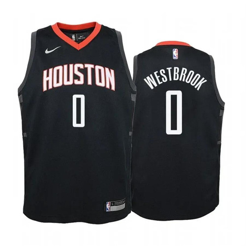 Russell Westbrook Houston Rockets Black Statet Jersey