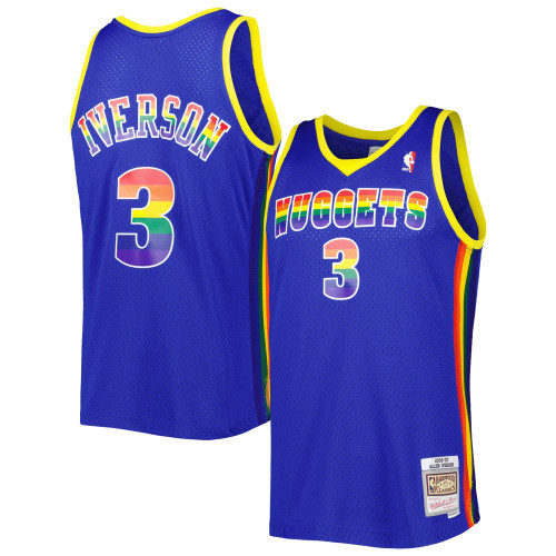 Allen Iverson Denver Nuggets Mitchell & Ness 2006-07 Hardwood Classics Reload 3.0 Swingman Jersey - Royal