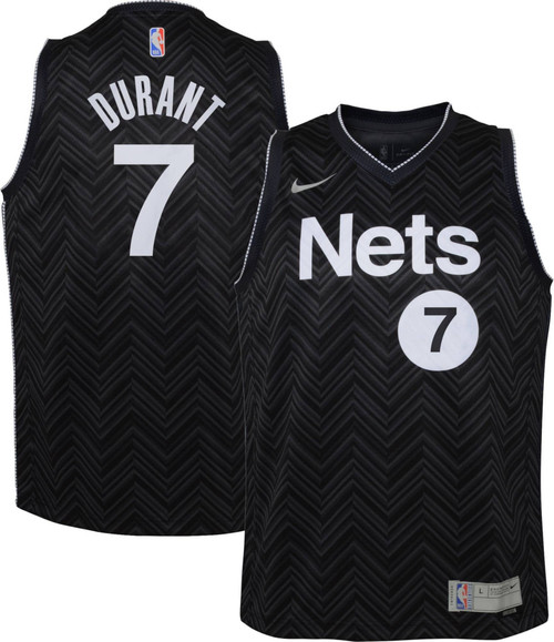 Nike Youth Brooklyn Nets 2021 Earned Edition Kevin Durant Dri-Fit Swingman Jersey