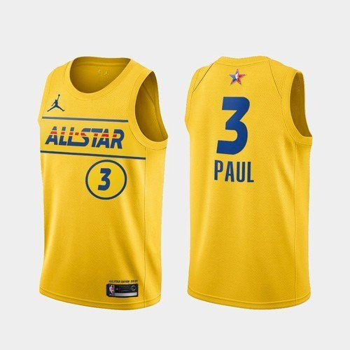 Mens Phoenix Suns #3 Chris Paul Tanktop Jersey 2021 All Star Game Gold