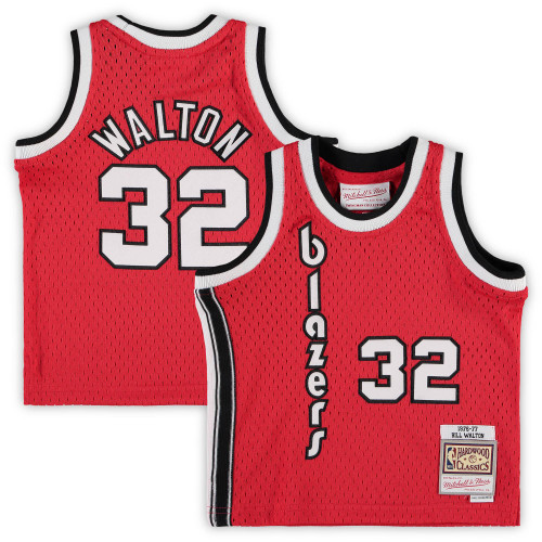 Bill Walton Portland Trail Blazers Mitchell & Ness 1976/77 Hardwood Classics Retired Player Jersey - Red