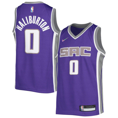 Tyrese Haliburton Sacramento Kings Nike Replica Replica Replica  2021/22 Diamond Swingman Jersey - Icon Edition - Purple