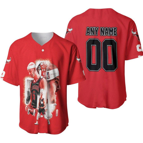 Chicago Bulls Alex Caruso 6 NBA Point Guard Basketball Player Red Gift With Custom Name Number For Bulls Fans Baseball Jersey