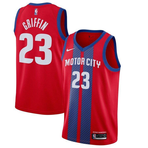 Blake Griffin Detroit Pistons 2020 Finished Jersey Red City Edition