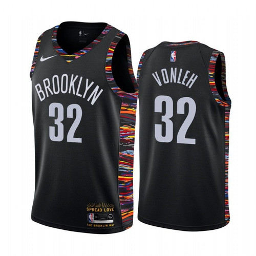 Noah Vonleh Brooklyn Nets 2020-21 Black Biggie Music Eidition Jersey
