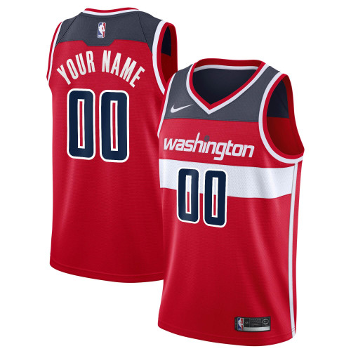 Washington Wizards Nike Replica Replica Replica Custom Swingman Jersey - Icon Edition - Red