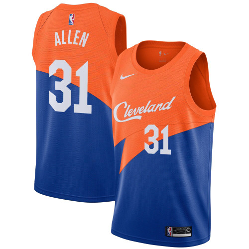 Cleveland Cavaliers Nike City Edition Swingman Jersey - Orange/Blue - Jarrett Allen -  - 2018