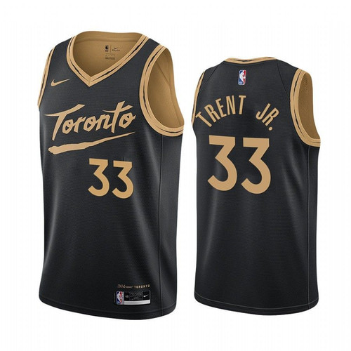 Gary Trent Jr. Toronto Raptors Black City Edition 2021 Trade Jersey