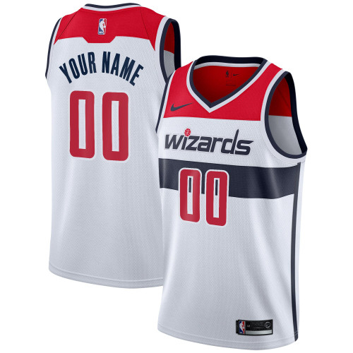 Washington Wizards Nike Replica Replica Replica 2020/21 Swingman Custom Jersey - Association Edition - White