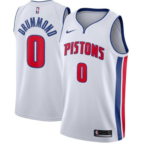 Andre Drummond Detroit Pistons Jersey White Association Edition 2019