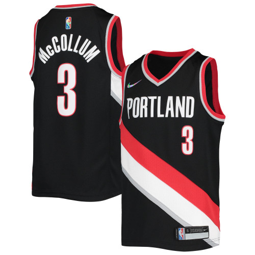 C.J. McCollum Portland Trail Blazers Nike Replica Replica Replica  2021/22 Diamond Swingman Jersey - Icon Edition - Black