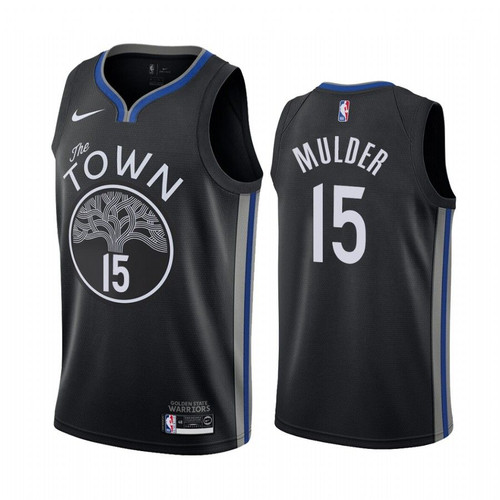 Mychal Mulder Golden State Warriors 2020 Black City #15 Jersey