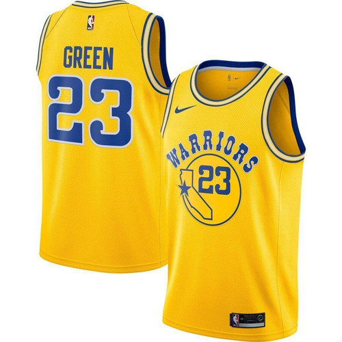Draymond Green Golden State Warriors Hardwood Classics Jersey Gold 2019