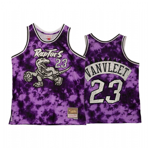 Toronto Raptors Fred Vanvleet Galaxy Constellation Jersey Men Purple Throwback