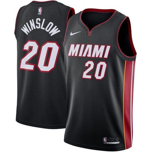 Justise Winslow Miami Heat Jersey Black Icon Edition 2019