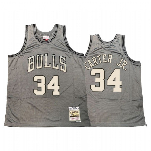 Wendell Carter Jr. #34 Chicago Bulls Hardwood Classics Jersey Gray