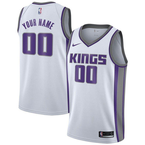 Sacramento Kings Custom Jersey White Association Edition 2019