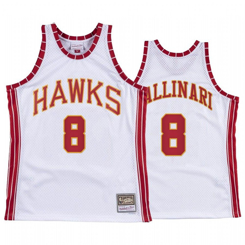 Danilo Gallinari #8 Atlanta Hawks Hardwood Classics Jersey White