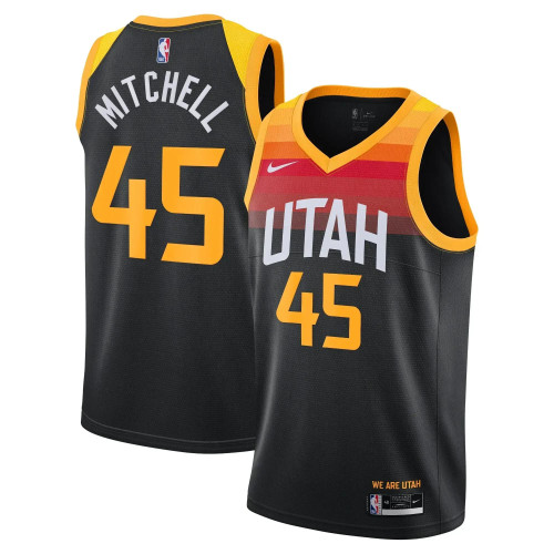 Utah Jazz Nike City Edition Swingman Jersey - Donovan Mitchell - Youth - 2020