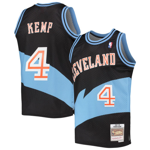 Shawn Kemp Cleveland Cavaliers 1997/98 Hardwood Classics Black Jersey gift for Cleveland Cavaliers fans