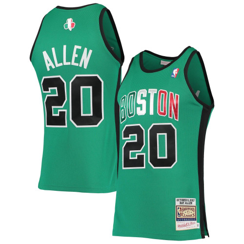 Ray Allen Boston Celtics 2007/08 Hardwood Classics Kelly Green Jersey gift for Boston Celtics fans