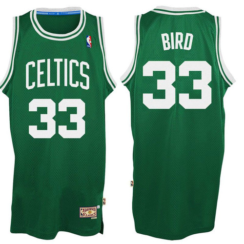 Men'S Larry Bird Boston Celtics Green Hardwood Classics Swingman Jersey