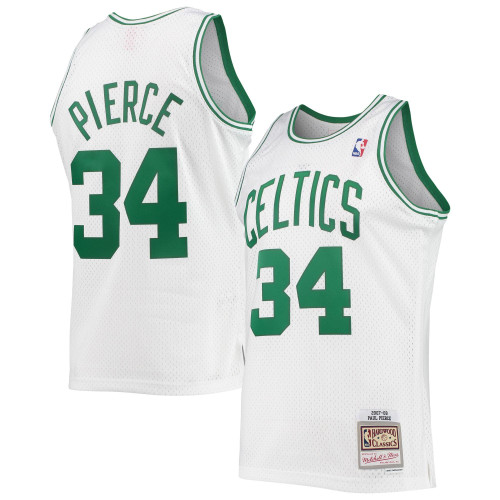 Paul Pierce Boston Celtics 2007/08 Hardwood Classics White Jersey gift for Boston Celtics fans
