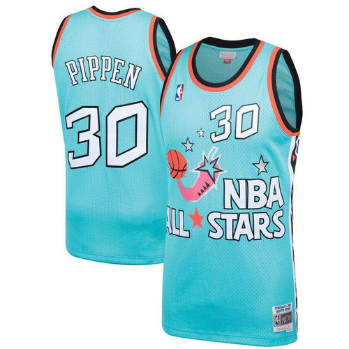 Scottie Pippen Eastern Conference Mitchell & Ness 1996 All Star Hardwood Classics Swingman Teal 3D Jersey