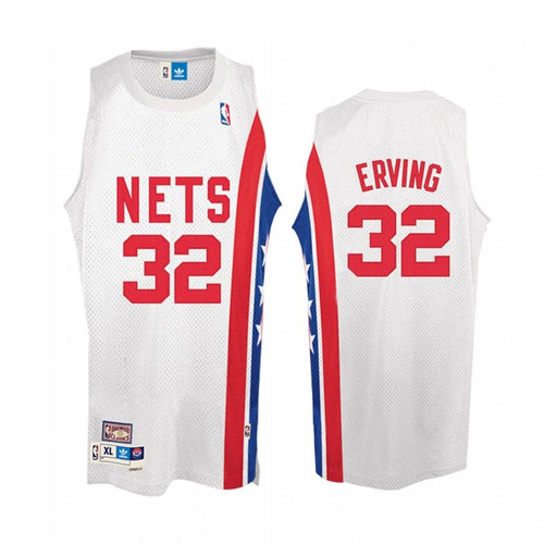 Nets Julius Erving #32 White Soul Swingman Home Jersey