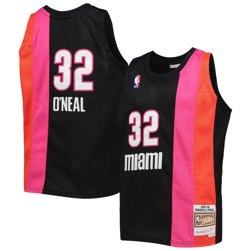 Shaquille O'Neal Miami Heat Mitchell & Ness  2005-06 Team Hardwood Classics Swingman Jersey - Black