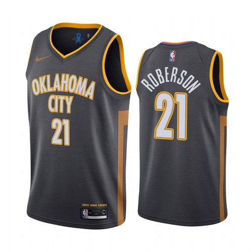 Oklahoma City Thunder Andre Roberson Black 2019-20 City New Uniform Jersey