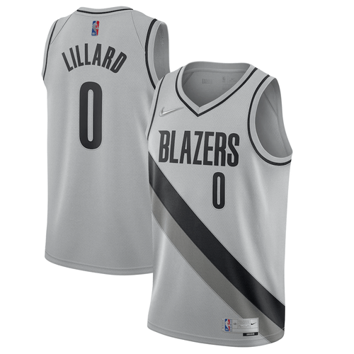 Portland Trail Blazers Nike Earned Edition Swingman Jersey - Damian Lillard - Mens