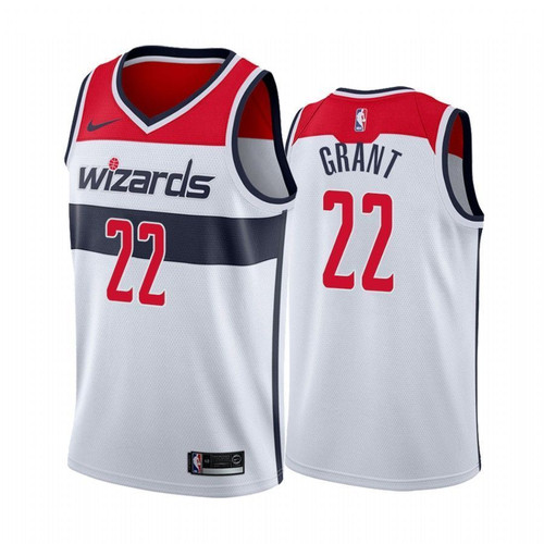 Men'S Jerian Grant Washington Wizards White 2020 Draft Association Nba Jersey
