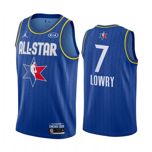 2020 Nba All-Star Game Jersey Reserves Toronto Raptors Kyle Lowry #7 Blue