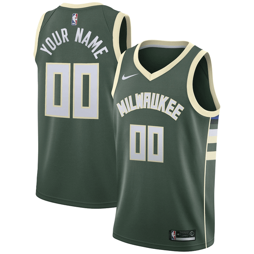 Milwaukee Bucks Nike Icon Swingman Jersey - Custom - Mens