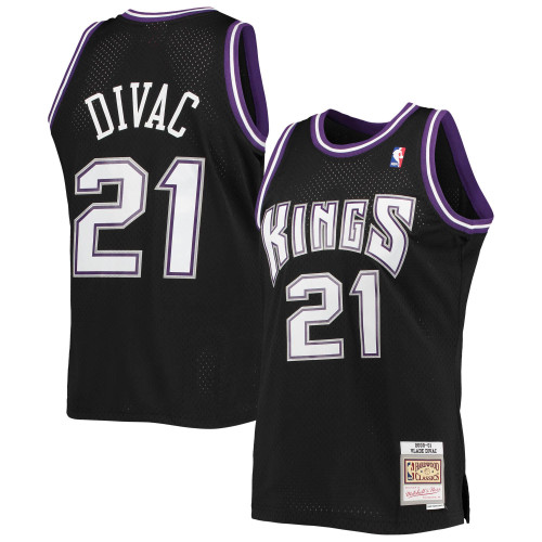 Vlade Divac Sacramento Kings Mitchell & Ness 2000-01 Team Hardwood Classics Swingman Jersey - Black