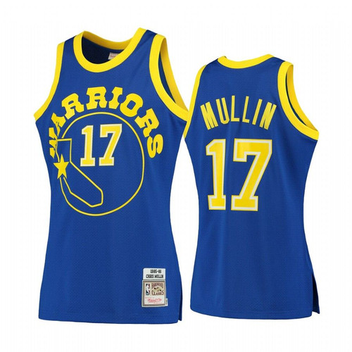 Golden State Warriors #17 Chris Mullin Royal Hardwood Classics Men'S Jersey