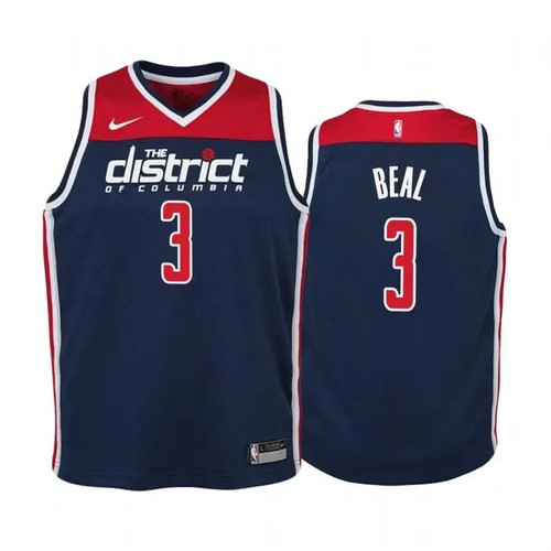 Bradley Beal Washington Wizards 2020-21 Statet Nba Jersey - Navy