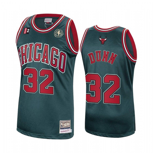 Kris Dunn #32 Chicago Bulls Green Hardwood Classics  Jersey
