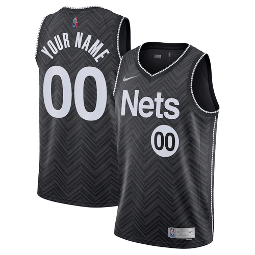 Brooklyn Nets Nike Earned Edition Swingman Jersey - Custom - Mens